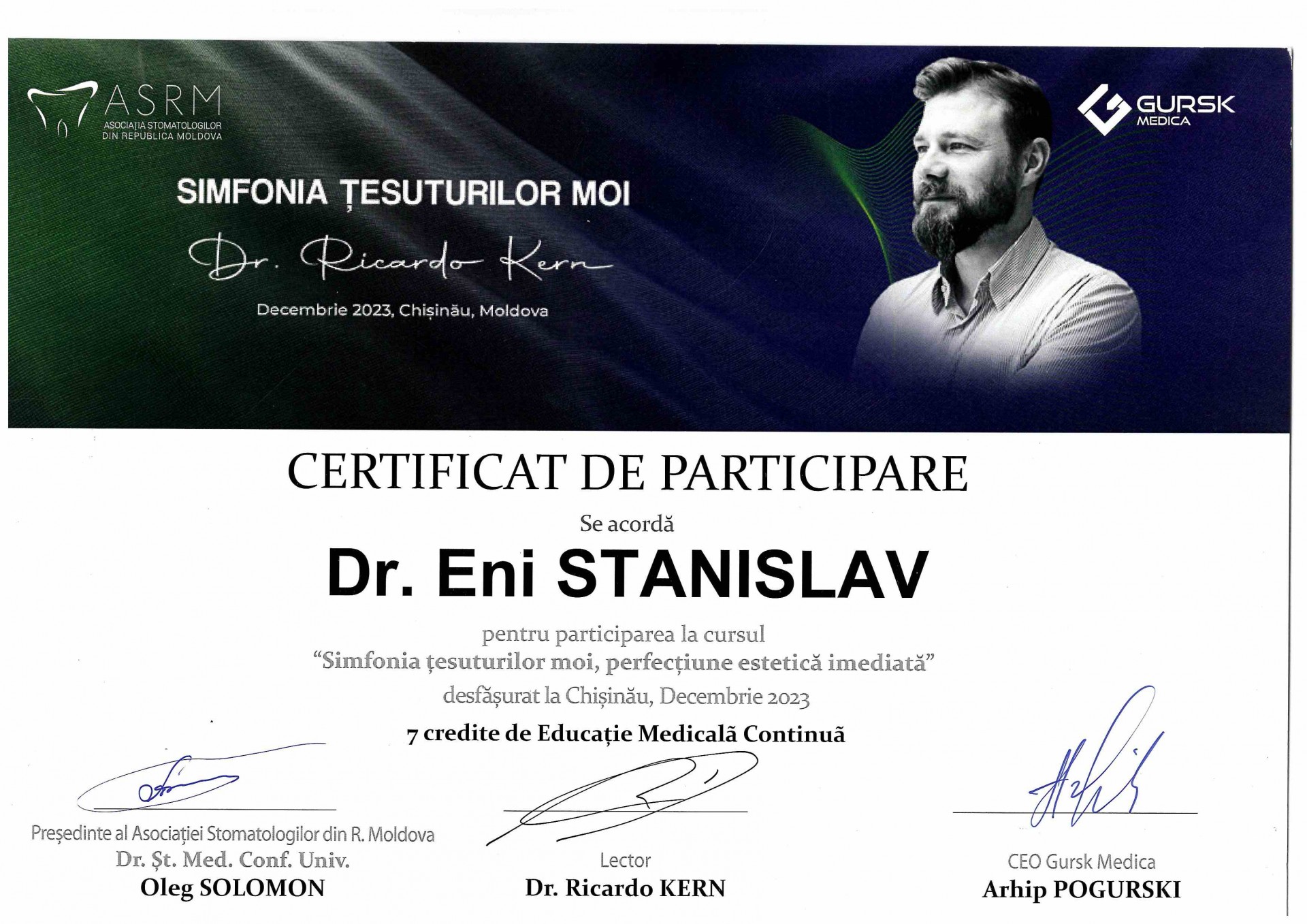 Eni Stanislav medic stomatologchirurg dento-alveolar
